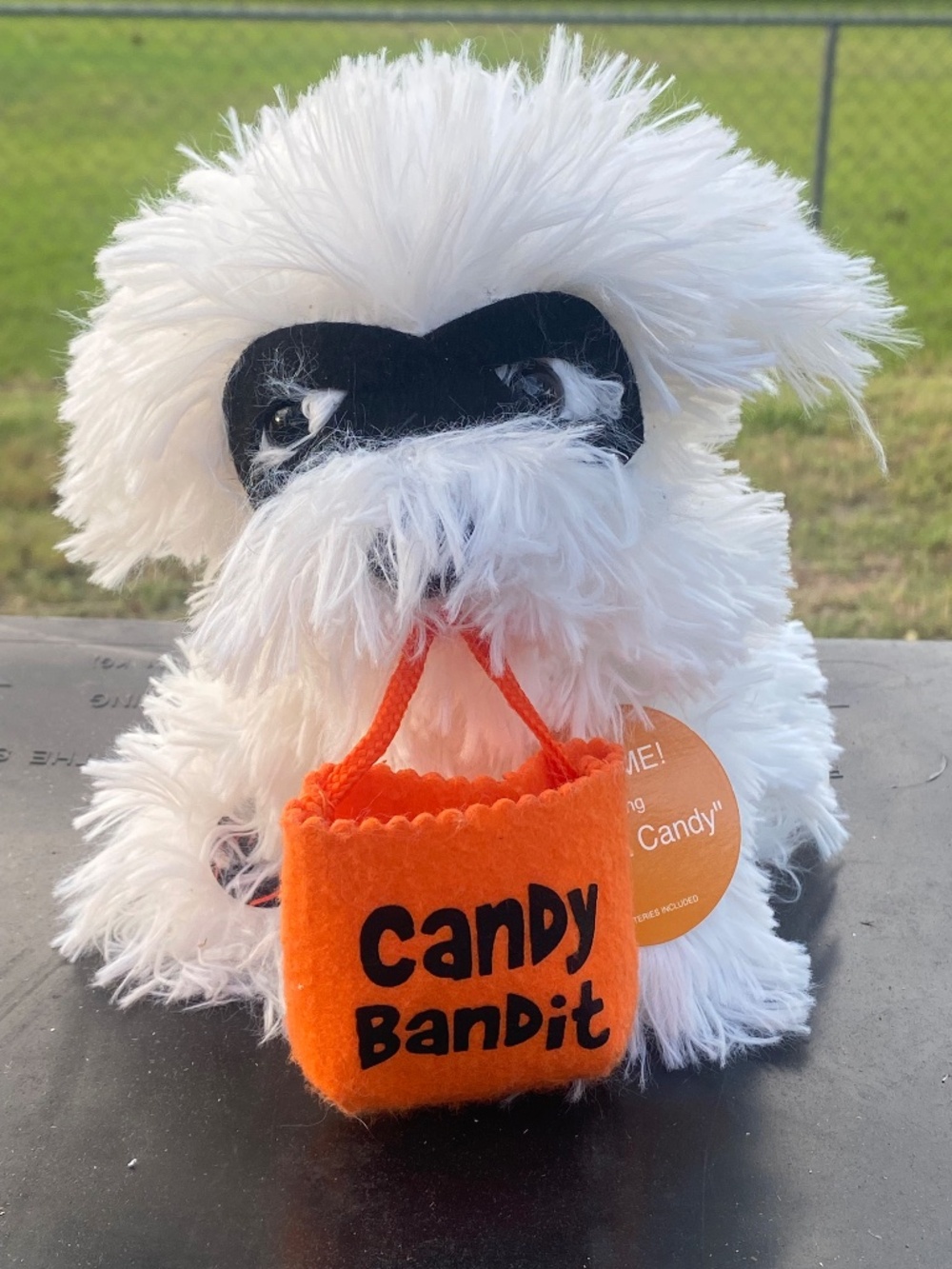 Dan Dee Collector's Choice Animated Halloween Candy Bandit Dog Plush